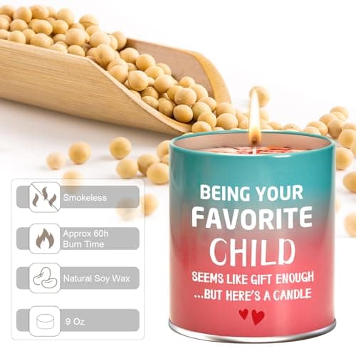 Gifts for Mom from Daughter Son Best Mom Gifts Christmas Birthday Mothers Day Presents Ideas Christmas Stocking Stuffers Funny Unique Scented Candles Gift for Mama 9oz