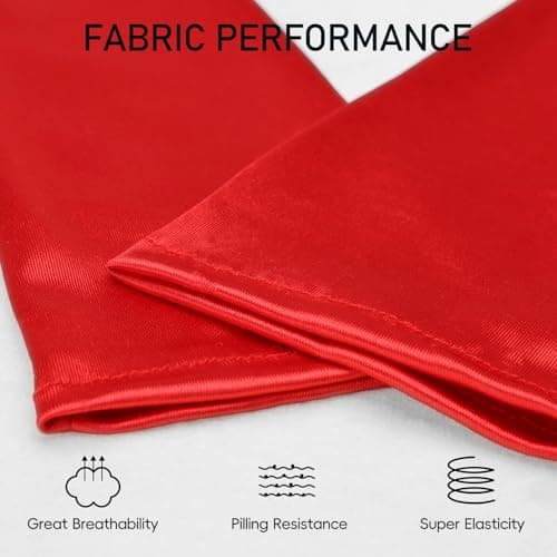 Lansian Long Opera Party Gloves for Women 1920s 20s Satin Gloves Costumes Elbow Length Bridal Evening Dress, 21 inches