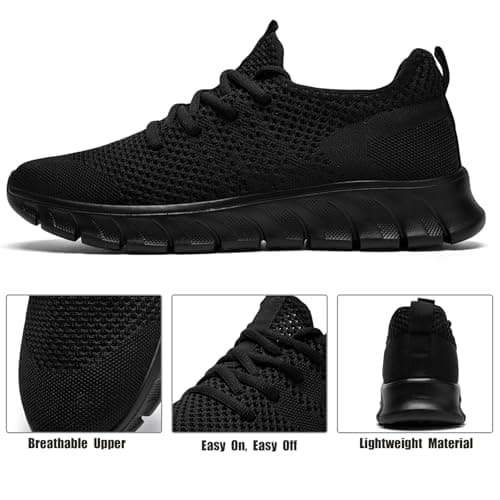 YRLTYO Mens Running Shoes Slip On Tennis Walking Sneakers Workout Athletic Lightweight Casual Sport Shoes