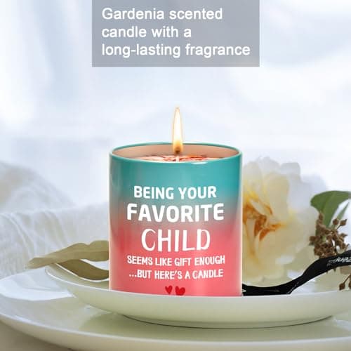 Gifts for Mom from Daughter Son Best Mom Gifts Christmas Birthday Mothers Day Presents Ideas Christmas Stocking Stuffers Funny Unique Scented Candles Gift for Mama 9oz