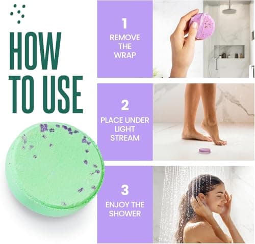 Cleverfy Shower Steamers Aromatherapy for Women and Men – Self-Care Shower Bombs for Stress Relief and Relaxation – 6 Tablets