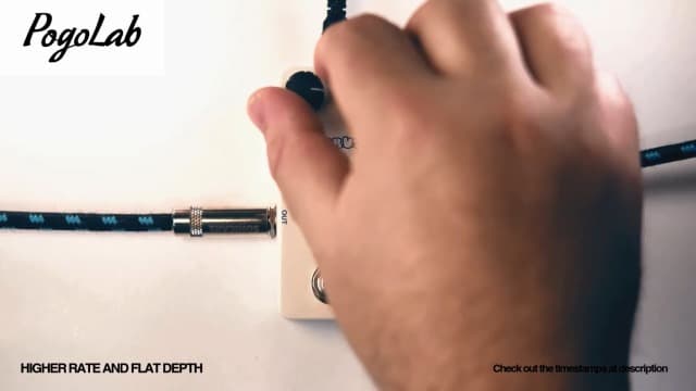 Pogolab Chorus Pedal, Chorus Guitar Pedal, Mini Analog Chorus Pedal, DC 9V, True Bypass for Electric Guitar