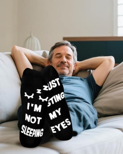 Vitery Stocking Stuffers for Men Teens Adults, White Elephant Gifts for Adults Funny Socks Christmas Essentials