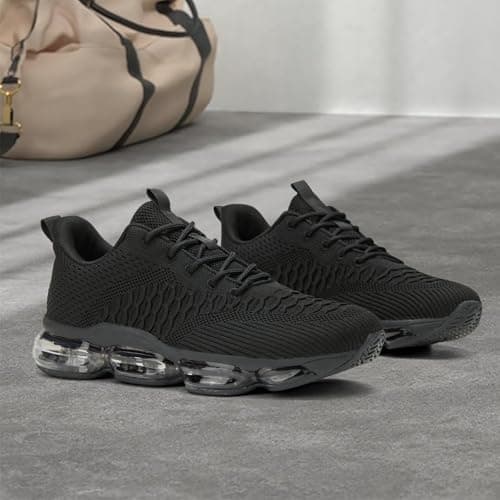 Socviis Men's Air Cushion Running Shoes Breathable Tennis Fashion Sneakers Non Slip Workout Casual Sport Shoes Gym Training Comfortable Walking Shoes