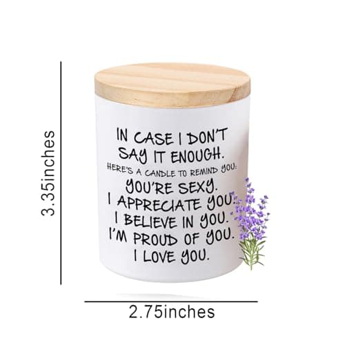 BFJLIFE Candles Gifts for Her Funny Novelty Unique Valentines Mothers Day Anniversary Birthday Christmas Gifts for Girlfriend Wife Stocking Stuffers Lavender Scented Soy Candle
