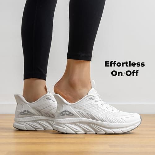 ALLSWIFIT Women's Slip On Walking Shoes Running Comfortable Tennis Breathable Non Slip Athletic Gym Workout Cross Training Fashion Sneakers