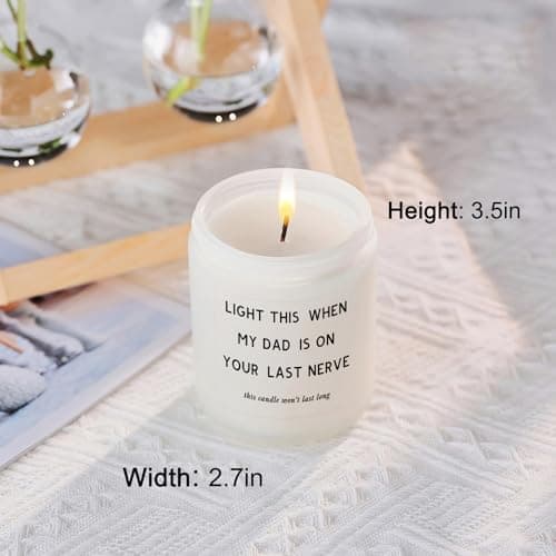 Gifts for Mom, Funny Mom Birthday Mother's Day Christmas Gifts from Daughters and Son, Unique Women Candles Gift for Stepmom