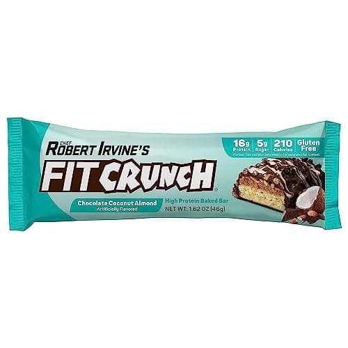 FITCRUNCH Snack Size Protein Bars, 6-Layer Baked Bar, 3g of Sugar, Gluten Free & Soft Cake Core (9 Count, Flavor Lovers)