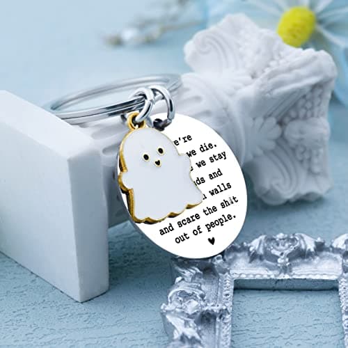 igvean Best Friend Keychains Funny Birthday Gift for Friends Christmas Halloween Gifts for Women Friend Boo Basket Stuffers
