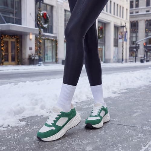 LANSNBO Women's Running Walking Shoes Wide Cushioned Comfortable Breathable Lightweight Non-Slip Athletic Fashion Sneakers for Tennis Gym Workout Fitness Cross Training Casual Footwear