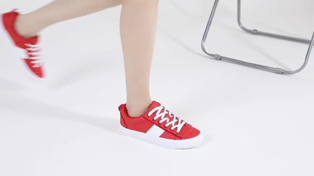 Obtaom Women Tennis Fashion Shoes Casual PU Leather Sneakers Comfortable Court Sneakers