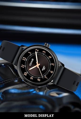 GEDIYAR Waterproof Rose Gold Watches for Women Ladies Easy Reader Quartz Analog Watches for Nurse Medical Professionals Students Women