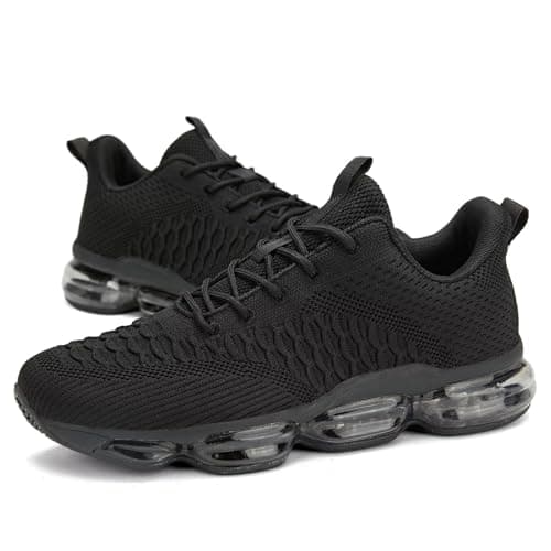 Socviis Men's Air Cushion Running Shoes Breathable Tennis Fashion Sneakers Non Slip Workout Casual Sport Shoes Gym Training Comfortable Walking Shoes