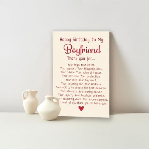 Happy Birthday Card & Gifts for Boyfriend,Funny Birthday Card for Boyfriend,Romantic Birthday Gifts for Boyfriend,Happy Bday Card