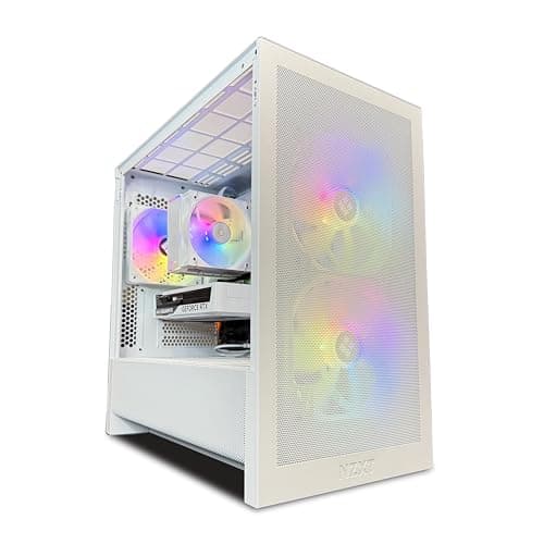TWELF Onyx H3 Gaming PC – Core i5-13400F, RTX 5060 8GB, 16GB DDR4, 1TB NVMe SSD, WiFi 6, Windows 11 Pro – VR-Ready, White Gaming Tower + Mystery Gift Included