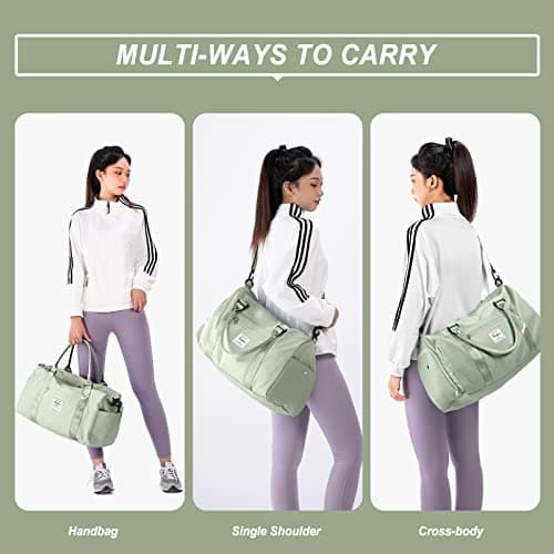 BJLFS Weekender Duffel Bags for Women Men, Travel Totes Bag for Airplane, Cute Sports Gym Dance Overnight Luggage Bag with Wet Pocket Shoe Compartment, Carry On Hospital Bag for Labor and Delivery