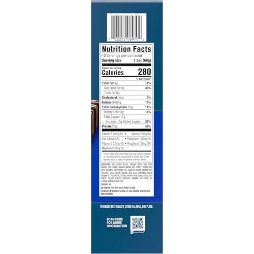 CLIF BUILDERS Protein Bars - OREO-Flavored - 20g Plant Based Protein - Gluten Free - Non-GMO - Low Glycemic - No Artificial Sweeteners - 2.4 oz. (12 Pack)
