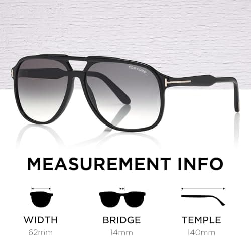 Tom Ford FT0753 RAOUL Navigator Shape Sunglasses + Bundle With eSHADES Eyewear Cleaning Kit