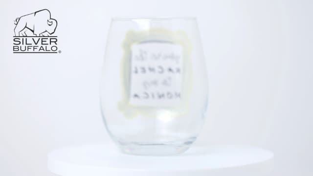 Silver Buffalo Friends You’re the Rachel to My Monica Stemless Wine Glass, 20 Ounces