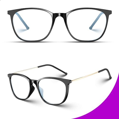 VISOONE Anti Slip TR90 Blue Light Blocking Glasses Size M Eyewear Frame with Anti Glare Eye Protection for Women GaeL