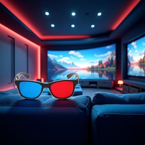 4Pcs Red and Blue 3D Glasses Universal TV Movie Dimensional Video Frame 3D Glasses DVD Game Glass 3D Style Glasses for 3D Movies Games,3D Viewing Glasses,Light Simple Design,Accessories
