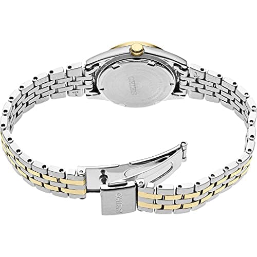 SEIKO Watch for Women - Essentials - Day/Date Calendar, and Two-Tone Stainless Steel Case, 100m Water-Resistant