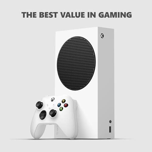 Xbox Series S - All Digital Gaming Console - 512GB SSD - Includes Xbox Wireless Controller - 120FPS - Robot White