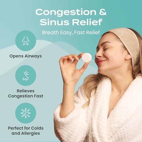 Body Restore Shower Steamers Aromatherapy 15 Pack - Birthday Gifts for Women, Men, Travel Essentials, Stress Relief, Relaxation, Self Care - Eucalyptus