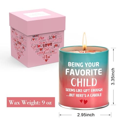 Gifts for Mom from Daughter Son Best Mom Gifts Christmas Birthday Mothers Day Presents Ideas Christmas Stocking Stuffers Funny Unique Scented Candles Gift for Mama 9oz