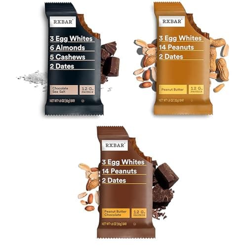 RXBAR Protein Bars, Protein Snack, Snack Bars, Variety Pack, 18.3oz Box (10 Count)