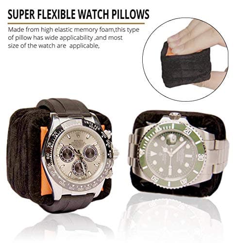 MOZSLY Watch Winder for Single Automatic Watches with Quiet Motor 12 Rotation Mode Setting Leather