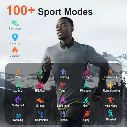 ISKOVI 1.91" Smart Watch,Fitness Tracker,Smart Watches for Men and Women with Message Call Function,120+ Sport Modes, IP68 Waterproof,24 Hours Heart Rate/Sleep Monitor,for Android/iOS