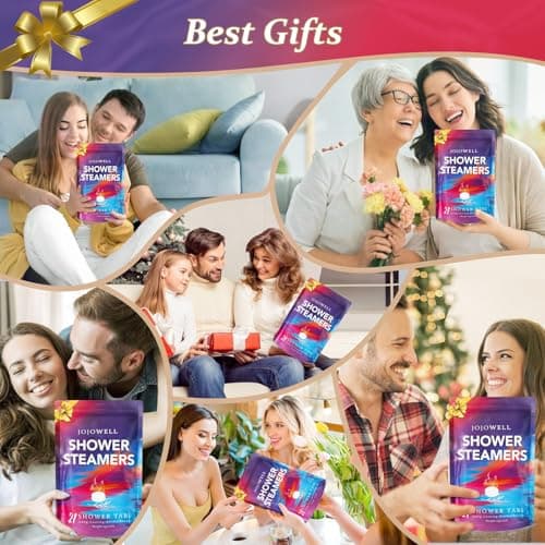 Shower Steamers Aromatherapy - 21Pcs Birthday Gifts for Women, Wife, Mom, Essential Oil, Nasal Relief, Self Care Home Spa Gifts for Woman, Elephant Christmas Gifts for Adults, Women, Teachers, Her