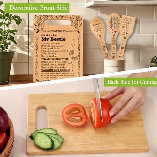 To My Bestie Gifts for Friendship Gifts for Women Friends Birthday Christmas Gifts Ideas for BFF Bestie Soul Sister Bestie Gifts for Women Friend BFF Gifts Best Friend Cutting Boards for the Kitchen