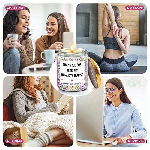Friends Gifts Birthday Lavender Candles for Friends - Thank You Gifts for Women, Teacher, Nurses, Besties, Moms, Sisters
