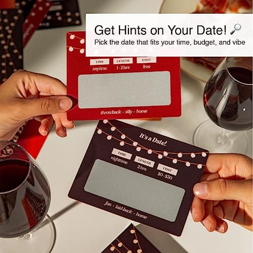 40 Fun and Romantic Scratch Off Date Night Ideas for Him, Her, Girlfriend, Boyfriend, Wife, Husband & Couples, for Men for Women
