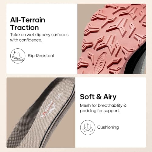 NORTIV 8 Women's Waterproof Lightweight Hiking Boots Trekking for Outdoor