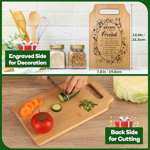 Best Friend Birthday Gifts for Women Men, Christmas Decorations for Bestie BFF Sister, Friendship Gifts for Women Friends Her Him Female Male Boys Girls, Funny Best Friend Cutting Board Gifts Ideas