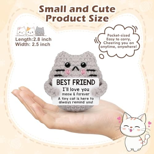 Best Friend Friendship Gifts for Women Men, Birthday Gifts for Friends Female Male Girls,Back to School Friend Desk Home Fall Decor Christmas Stocking Stuffers