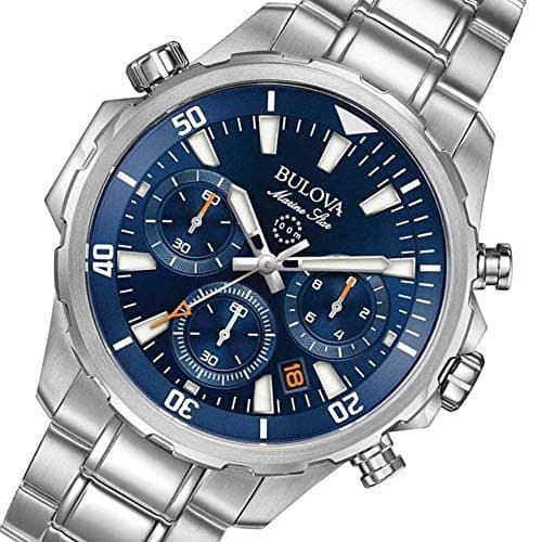 Bulova Men's Marine Star Series B Stainless Steel 6-Hand Chronograph Quartz Watch, 100M