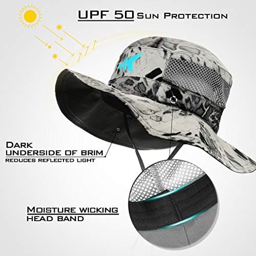 KastKing Sol Armis UPF 50 Boonie Hat - Sun Protection Hat, Fishing Hat, Beach & Hiking Hat, Paddling