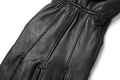 REED Men's Genuine Leather Warm Lined Driving Gloves - Touchscreen Texting Compatible