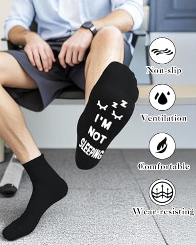 Vitery Stocking Stuffers for Men Teens Adults, White Elephant Gifts for Adults Funny Socks Christmas Essentials