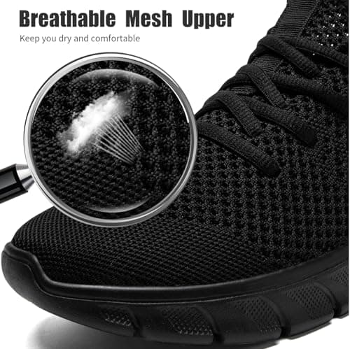 YRLTYO Mens Running Shoes Slip On Tennis Walking Sneakers Workout Athletic Lightweight Casual Sport Shoes