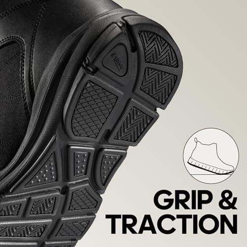 NORTIV 8 Men's Lightweight Military Tactical Work Boots Outdoor Hiking Motorcycle Combat Boots