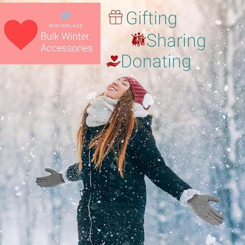 Winterlace 25 Pack Winter Gloves, Unisex Thermal Magic Glove Thick Knit Brushed Interior Bulk Bundle