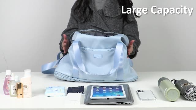 Capolo Expandable Travel Duffle Bags Weekender Overnight Bags for Women Men Hospital Bag for Women Labor Delivery with Toiletry Bag Waterproof