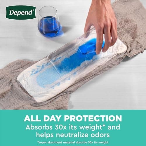 Depend Depend Fresh Protection Adult Incontinence Underwear for Men, Disposable, Maximum, Extra-Large, Grey, 68 Count (2 Packs of 34), Packaging May Vary