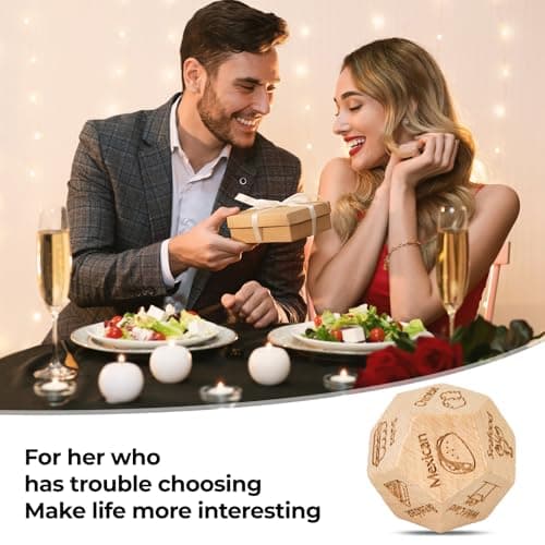 Stocking Stuffers for Men Women Adults, Anniversary Christmas Birthday Gifts for Men Women, Date Night Dice Couples Gift for Him Her, Dinner Decider Dice, Valentine's Day for Him Her