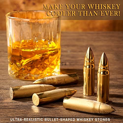 Oaksea Gifts for Husband Him Men, Reusable Stainless Steel Engraved Whiskey Stones Glasses Set Gifts, Birthday Wedding Stocking Stuffers for Husband Dad Boyfriend Fiance, Cool Burbon Scotch Set Gifts